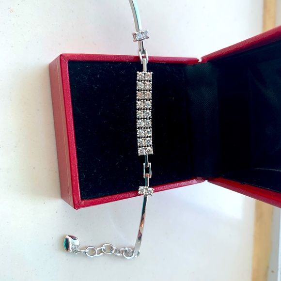 18k white gold Diamond bracelet - Picture 8 of 10